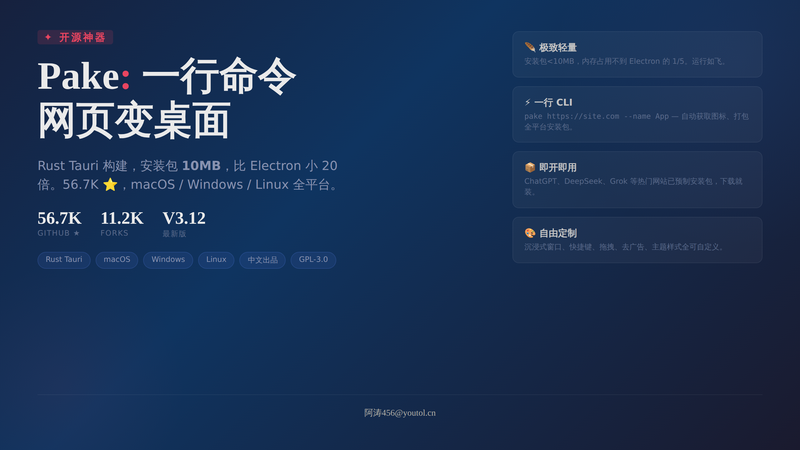 Pake:开源桌面打包工具封面图